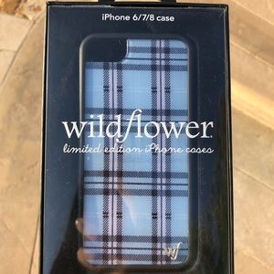 Wildflower Cases Blue Plaid iPhone 6/7/8